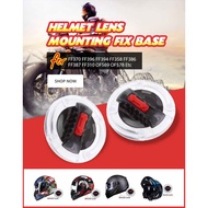 【2025NEW】Lazarahome Toolless Durable Motorcycle Helmet Visor Lock Visor Installation Fix Base + Lens