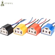 High Quality H4 Three Holes Ceramic Wire Wiring Car Head Light Bulb Lamp Harness Soet Plug Hot Sale 