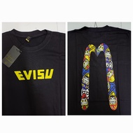 High Quality Unisex T Shirt Lelaki Perempuan Evisu Brand Short Sleeve Large Size Loose Summer Baju F
