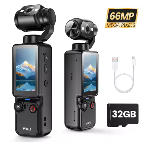 Portable Handheld Digital Camera, 1 Megapixel Resolution, 16x Digital Zoom, 2.5K Video Recording, 18