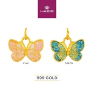 999/24K Yellow Gold Pendant (Butterfly) 9GP005
