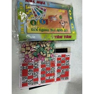 Vietnamese Bingo Loto Paper and Wooden Bingo Toy Set