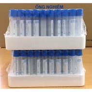 Edta Plastic Test Tube Against Blood Freeze With Blue Lid