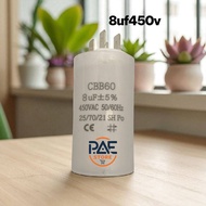 #Capacitorคาปาซิเตอร์ แคปแบบเสียบ 4ขา CBB60 มีหลายค่าให้เลือก 5uf 8uf 10uf 12 uf /450v