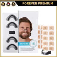 (FOREVER PREMIUM) Magnetic Nasal Strip Sport 15PVs Nasal Dilator Breathing Starter Kit Nose Breather
