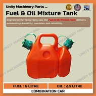 Fuel & Oil Mixture Tank - 6L Fuel + 2.5L Oil I Combination Can