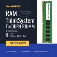 Memory ThinkSystem ST550 16GB TruDDR4 2933 MHz (2Rx8 1.2V) RDIMM