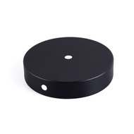 Lampu Meja Lampu Lantai Tapak Lipat Bulat Pencahayaan DIY Dicat Hitam Putih Tapak Lampu Meja