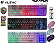 NUBWO Savitar NKM-623 Keyboard And Mouse Gaming (ชุด คีย์บอร์ด เมาส์ มีไฟสุดคุ้ม)