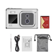 【KiTBEEZ KP-1】4K Digital Camera 50MP High-Definition Dual Screen 16X Zoom CCD Camera Selfie Beauty C