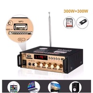 (Latest Model)power Amplifier Wireless BT 5.0 Kerndy BT-198E ECHO 300W+300W Amplifier ECHO Karaoke