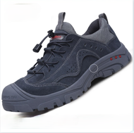 【ESD plastic steel head】Safety shoes sports shoes wear-resistant anti-smashing steel breathable ESD 