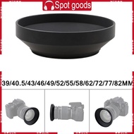 WIN 39 40 5 43 46 49 52 55 58 62 72mm Metal Wide-Angle Lens Cap Hood for Protection