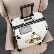 Mark Joke 2022 New Style Aluminum Frame Suitcase Female Male Student 67cm Boarding Suitcase 80cm Tro