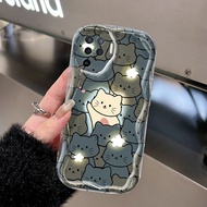 Casing HP OPPO A94 F19 Pro Reno 5F Reno 5 Lite Reno5 F Reno5 Lite Case Casing Cat Star Cute HP Colorful Sweet Couple Softcase Pattern Wave Limit Phone Casing