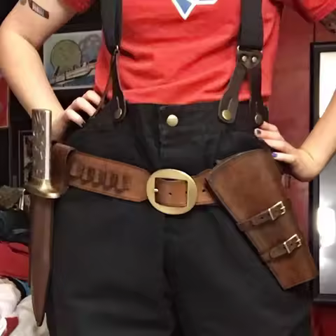 Arthur Morgan Cosplay Costume Western Belt Set Halloween