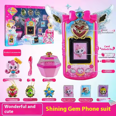 New Original Catch!Teenieping Shining Brightly Gemstone Phone Gemstone Watch Children'S Watch Capabl
