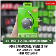 Robot RWC02 15W Wireless Charger Cable 1 Year Official Warranty Robot Wireless Charger Cable 15W Wir