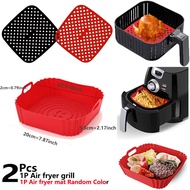 Air Fryer Silicone Tray Mat Oven Baking Tray Pizza Fried Chicken Baking Tool Reusable Liner Easy to Clean airfryer Silicone Mold