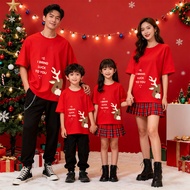 New Christmas style 200g bright red short-Shirt Christmas New style 200g Big red short Sleeve 100% C