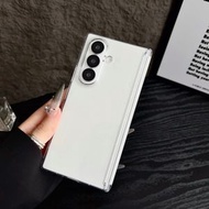 適用三星ZFold7折疊屏透明磁吸中軸手機殼雙中軸加高保護華為三星折疊透明雙中軸保護套-透明 三星Galaxy Z Fold7