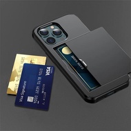 Topewon Case For Apple iPhone 16 15 14 13 12 Pro Max 15 14Plus 13 12 Mini Slide Wallet Credit Card S