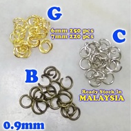 JA2218 Jumpring 220-250pcs 0.9mm 6mm 7mm DIY Jewelry Accessories Supplies Jump Ring Beading Crafts