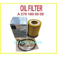 (100%GENUINE) OIL FILTER ( 2701800009 ) ( 2701800109 )#W176 / W177 / W246 / S204 / A205 / C117 / W21