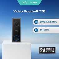 eufy Video Doorbell C30 | 2K HD Video Doorbell | AI Human Detection | Two-Way Audio | No Monthly Fee