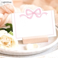 [LightHive] 50pcs Pink Bow Seat Card Wedding Guest Name Seat Card Birthday Party Desktop Decoration 
