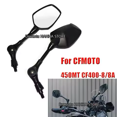 Motorcycle Rear View Mirror Angle Folding Reversing Side Mirrors For CFMOTO 450MT CF400-8/8A 450 MT 