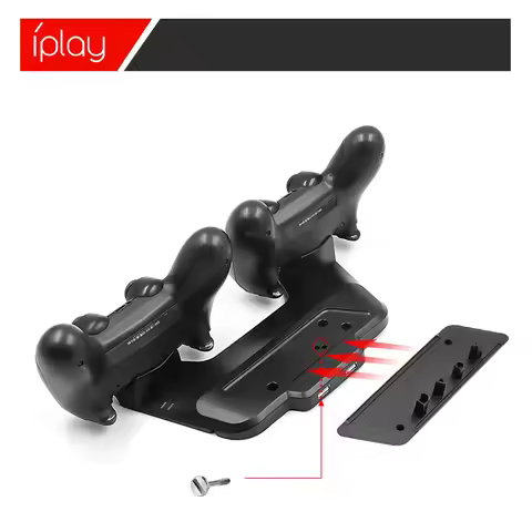 For PS4 SLIM/PRO 2-in-1 Console Vertical Bracket Base for PS4 Wireless Controller Double Seat Charge