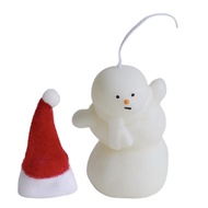 Christmas Snowman Flameless Candles Funny Candles Christmas Scents Holiday Candle Snowman Christmas Decorations Unique Women Relaxing Gift For Room Bathroom Home Living fine