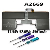 A2669 11.54V 52.6Wh 4561mAh Laptop Battery For Apple MacBook Air 13 inch M2 2022 A2681