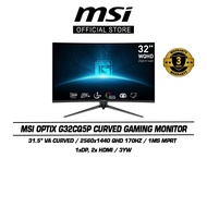 MSI Optix G32CQ5P Gaming Monitor (31.5"/QHD/Curved/VA/170Hz)