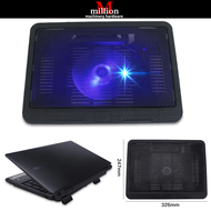 millionhardware - 12-16.5 inch laptop Cooling Pad Laptop Cooler USB Hub with Big Cooling Fans Light Notebook Stand and Quiet Fixture for Laptop