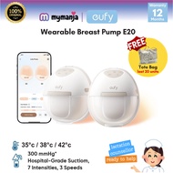 Eufy E20 HeatFlow Double Electric Wearable Breast Pump - App Control  (24mm flange  plus 17mm, 19mm 