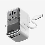 MOMAX Universal Travel Adapter PD 35W Fast International Power Adapter 3 USB C & 2 USB A Worldwide T