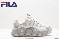 ฟิล่า FILA Dad Shoes Trendy Chunky Sole Sneakers ผู้หญิง Clunky Dad Shoes รองเท้าวิ่ง รองเท้าเทนนิส รองเท้าสเก็ตบอร์ด รองเท้าผ้าใบสีดำ