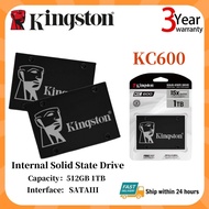 【Ready Stock】Kingston KC600 2.5'' SSD 512GB/1TB SATA3 Solid state drives 6.0Gb/s Internal hard drive