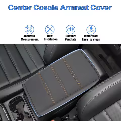 A42M-Center Console Pad Armrest Cover Protector Trim For Honda CR-V CRV 2023-2024 LX EX Sport Interi