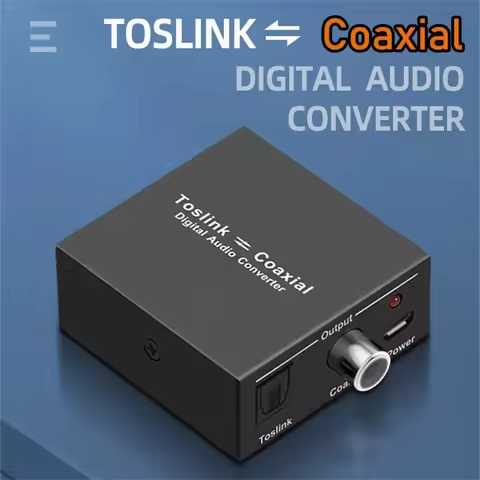 Digital Audio Bi-Directional Switch Splitter Adapter Converter Optical SPDIF Toslink to Coaxial & Co