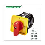 SALZER CHANGEOVER SELECTOR SWITCH,16A A-O-M 1POLE/2POLE/3POLE  (S1661153-A-B03/S1661151-A-B03) SALZE