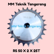 Sprocket RS 50 x 2 x 25 T Gear RS 50-2x25T Double Chain Gear Z 25T 25 T RS50 -2 50Z25 50x2x25T 50-2 