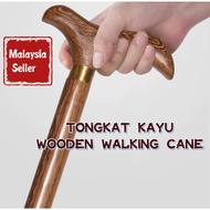 [READY STOCK] Tongkat Kayu Berkualiti Wooden Walking Cane Walking Stick Tongkat Kayu Kepala Naga