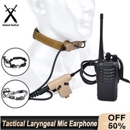 Tactical Laryngeal Throat Mic Eaphone Headset Microphone Walkie Radio Earphone U94 PTT for BaoFeng U