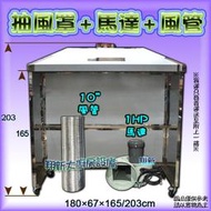 ◇ 翔新大廚房設備◇全新【180cm落地抽風罩+馬達、鋁管】適用:油炸機專用.燒烤台適用