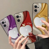 Oppo Reno7 4G / Reno7 Z / Reno 7Z 5G TPU silicone camera protection case with apple print