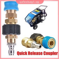 【YAFEXBAG】M22F M22M Quick Release Coupler Adapter 22mm 14mm High Pressure Washer Hose