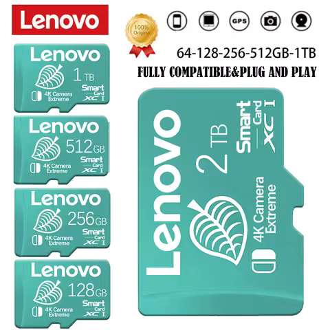 Lenovo U3 V30 Memory Card A2 Micro TF SD Card 2TB High Speed SD Card Cartao De Memoria 512GB For Nin